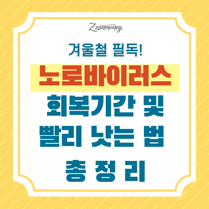 노로바이러스 회복기간 및 빨리 낫는 법 썸네일