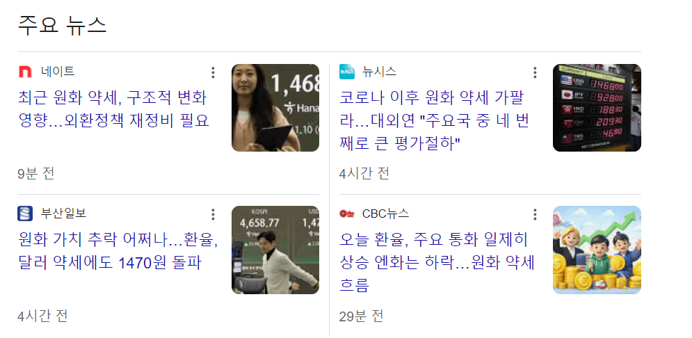 원화약세 기사 1